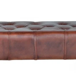 Lederbank mit Knopfheftungen - Nofre