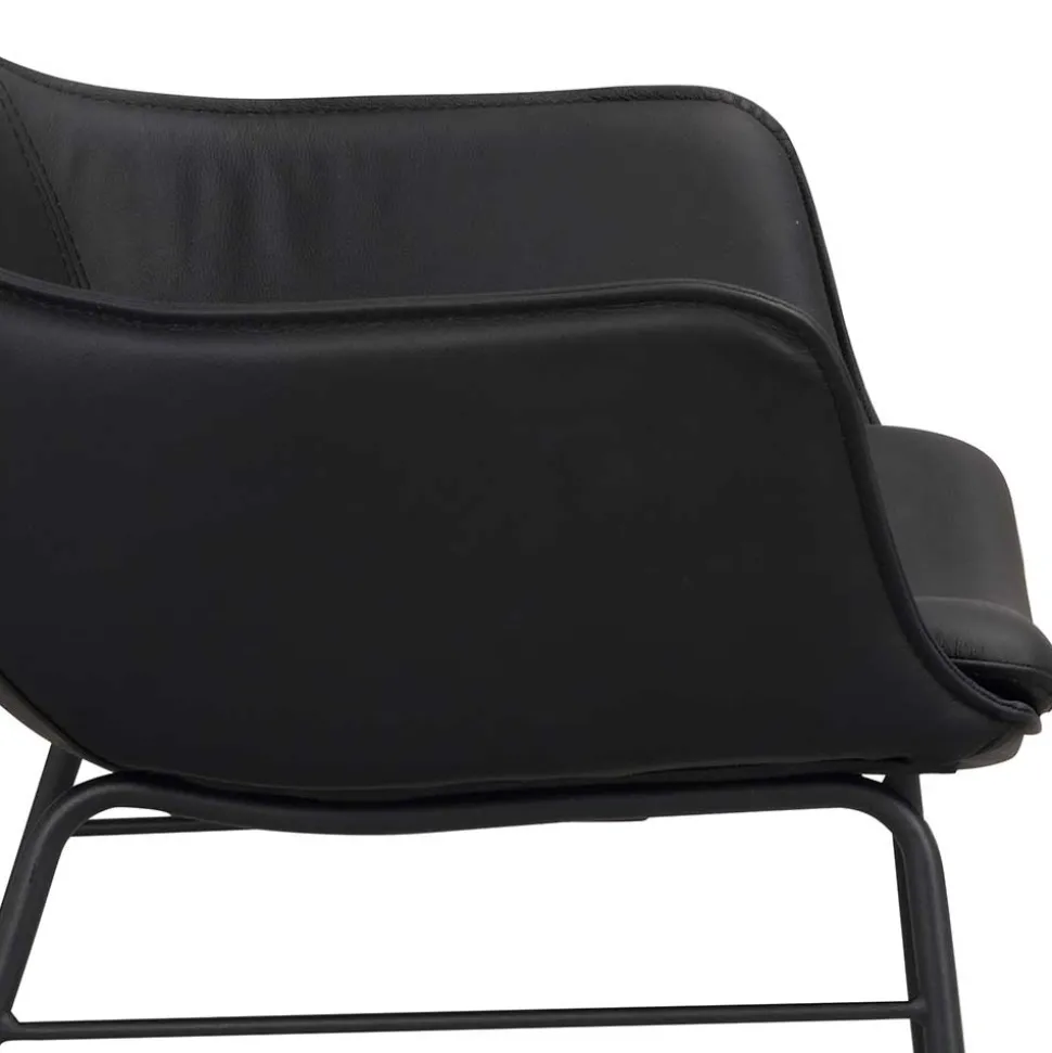 Lederstühle in Schwarz - Pomo (2er Set)