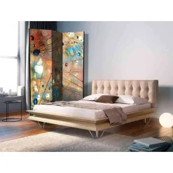 Leinwand Paravent Buntes Tropfenspiel - Eva