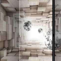 Leinwand Paravent 3D Tunnel Print - Thalina