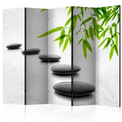Leinwand Paravent mit Asia Zen Motiv - Jusip