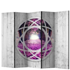 Leinwand-Paravent aus drei oder fünf Elementen - Domniar