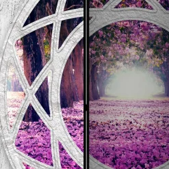 Leinwand-Paravent aus drei oder fünf Elementen - Domniar