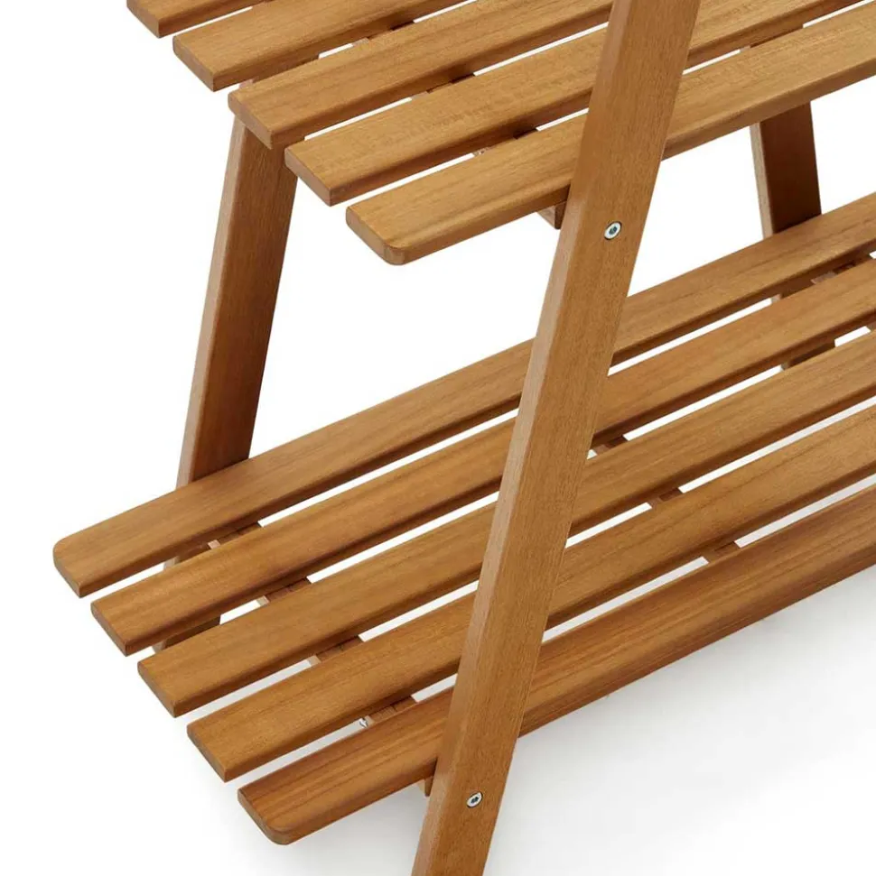 Leiterregal aus Akazie Massivholz - Oledra