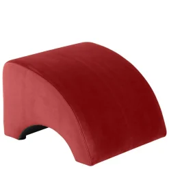 Lesesessel aus Samtvelours in Ziegel Rot - Danzante