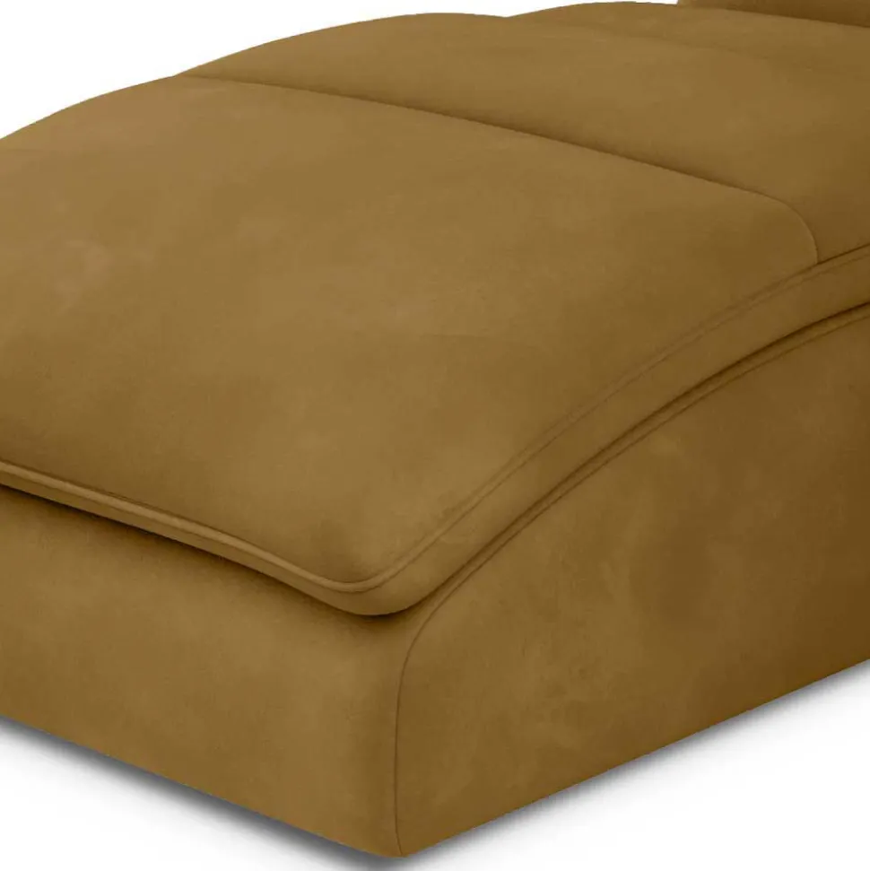 Liegesessel in Senfgelb Samt - Pedder