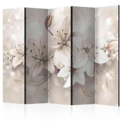 Lilien Motiv Paravent aus Leinwand - Lexiago