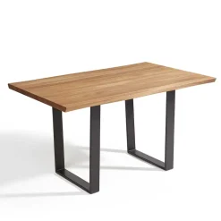 Live Edge Esstisch aus Wildeiche & Stahl - Sympatia