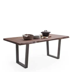 Live Edge Tisch in Walnuss Braun - Typhanie