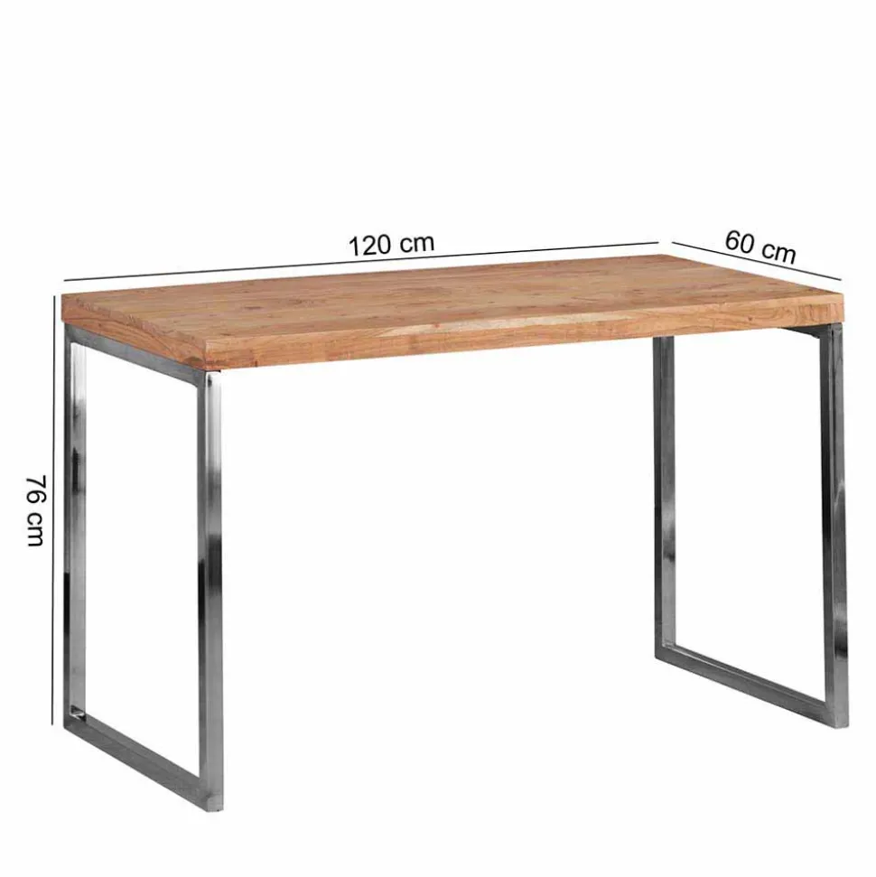 Loft Design Schreibtisch Mascanus mit Holz und Metall