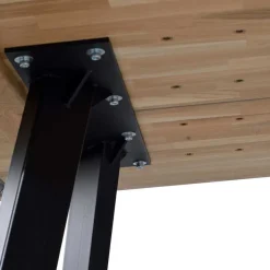 Loft Esstischgruppe mit Eiche White Wash Tisch Pulva & 6 Schalenstühlen (siebenteilig)