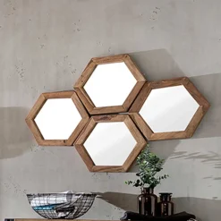 Loft Flurmöbel Set Mendoza aus Akazie Massivholz (neunteilig)