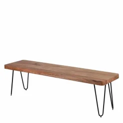 Loft Style Essbank mit Massivholz Akazie Lariona & Metall