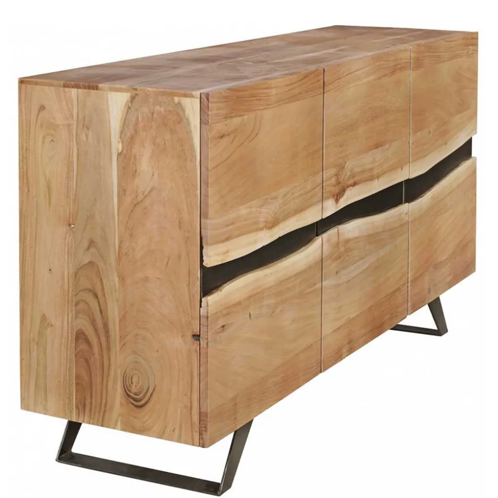 Loft Style Sideboard Draguno aus Akazie massiv