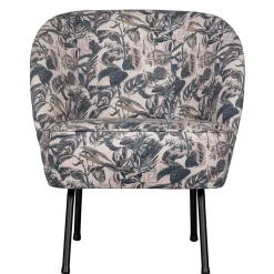 Lounge Sessel aus Samt mit floralem Dessin - Rosco