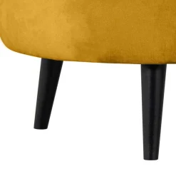 Lounge Sessel in Ocker Gelb Samt - Srimanko