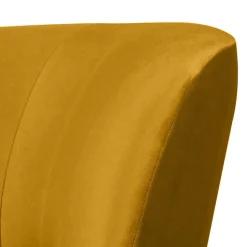 Lounge Sessel in Ocker Gelb Samt - Srimanko