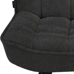 Lounge Sessel mit Hocker in Anthrazit - Mook (zweiteilig)