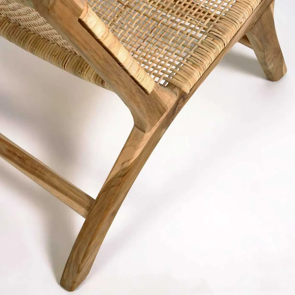 Lounge Stuhl aus Geflecht Rattan - Rimorio