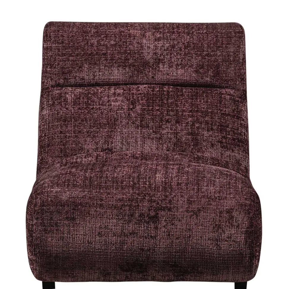 Loungesessel in Violett Chenille - Kavos