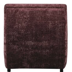 Loungesessel in Violett Chenille - Kavos