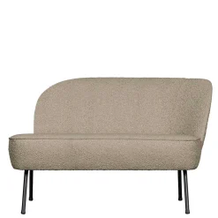 Loungesofa aus Boucle Stoff in Beige - Laderla
