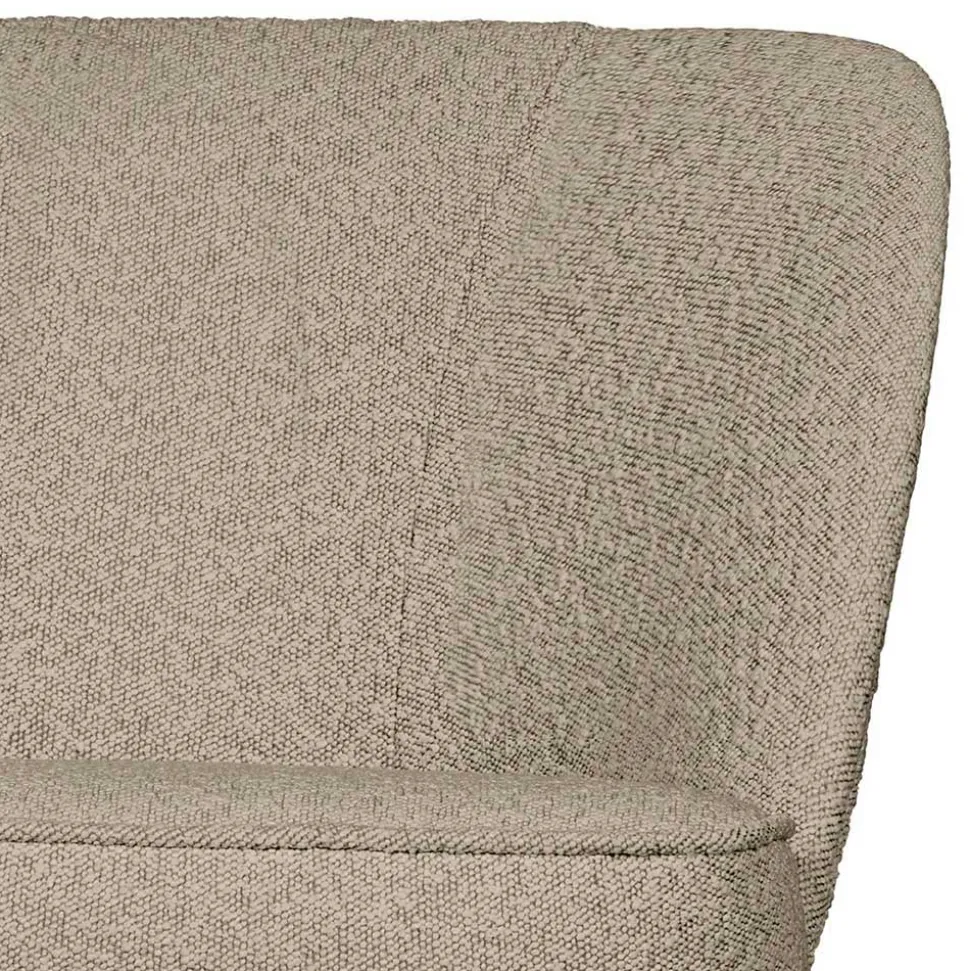 Loungesofa aus Boucle Stoff in Beige - Laderla