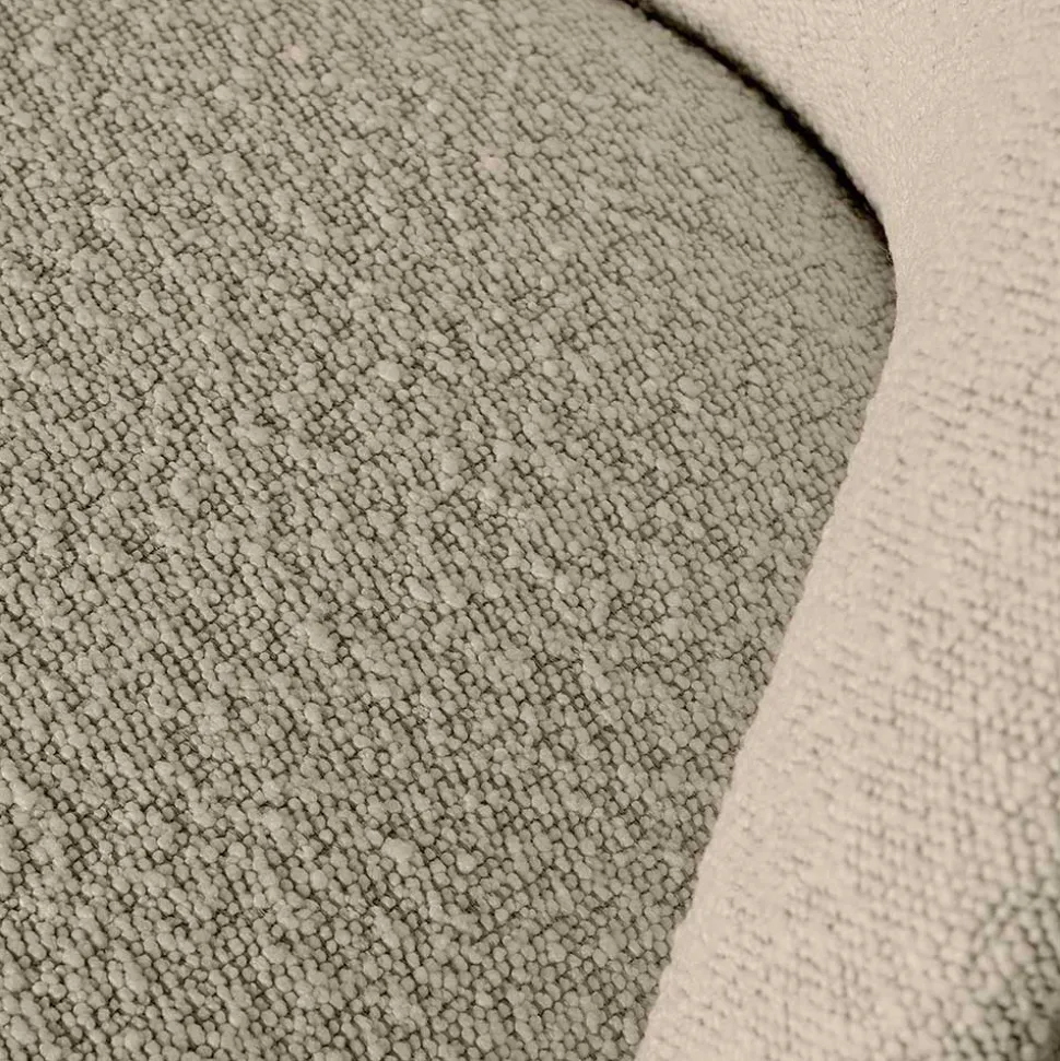 Loungesofa aus Boucle Stoff in Beige - Laderla