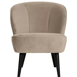 Loungestuhl aus Samt in Khaki - Griffina