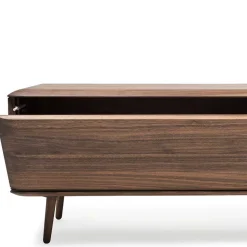 Lowboard für Fernseher aus Nussbaum - Rivossa