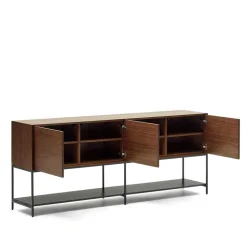 Luftig gestaltetes Sideboard in Nussbaum - Milena