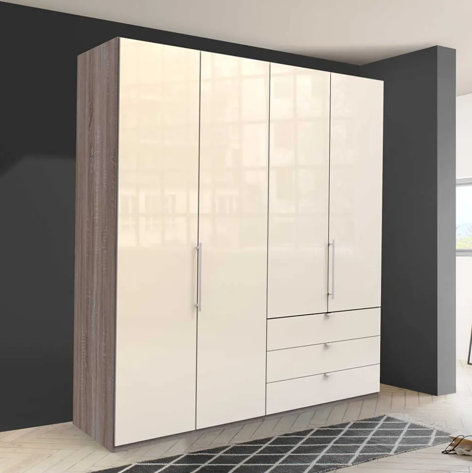 2m Kombi-Kleiderschrank mit 2 Gleittüren - Premuda