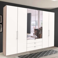 3m Topp Kleiderschrank 3-türig mit Spiegel - Vaclyn