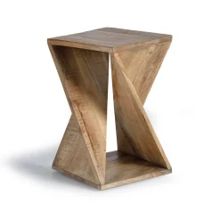 Mangoholz Beistelltisch im Sanduhr Design - Cooba