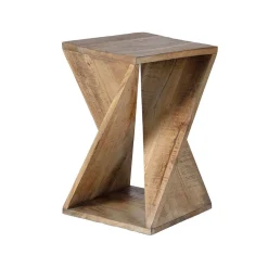 Mangoholz Beistelltisch im Sanduhr Design - Cooba