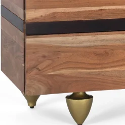 Mangoholz Kommode mit Marmorplatte - Rasvanna