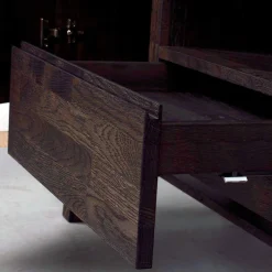 Markantes Retro TV Board aus Eiche dunkel - Vedraza