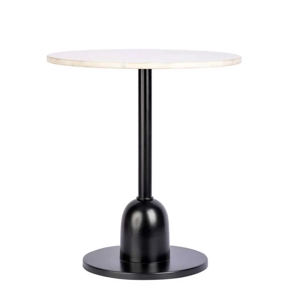 Marmor Beistelltisch in Cremeweiß - Icy