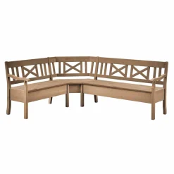 Massiv Eckbank Giurgia mit Truhe