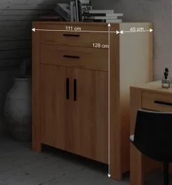 Massiv Highboard Mosniak aus Kernbuche geölt