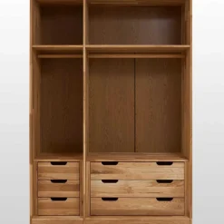 Massiv Holzschrank Cranos aus Wildeiche