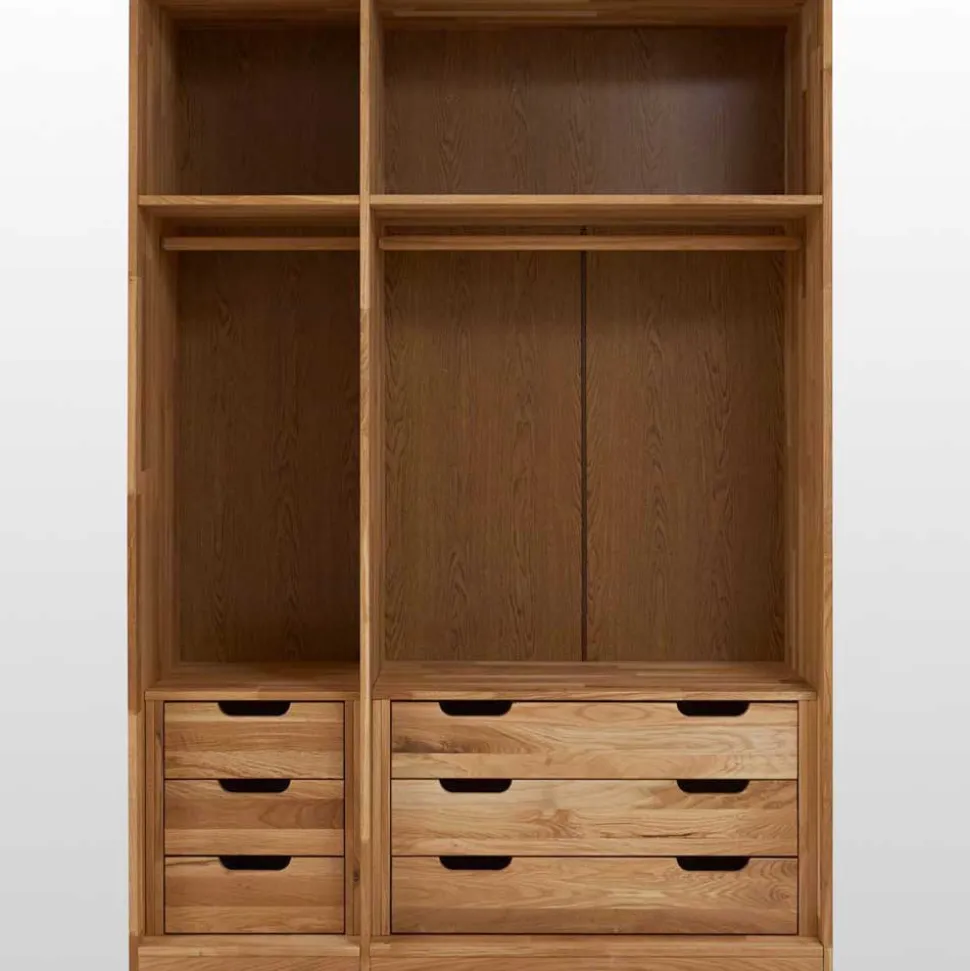 Massiv Holzschrank Cranos aus Wildeiche