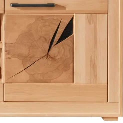 Massive Anbauwand aus Kernbuche - Sarosca (vierteilig)