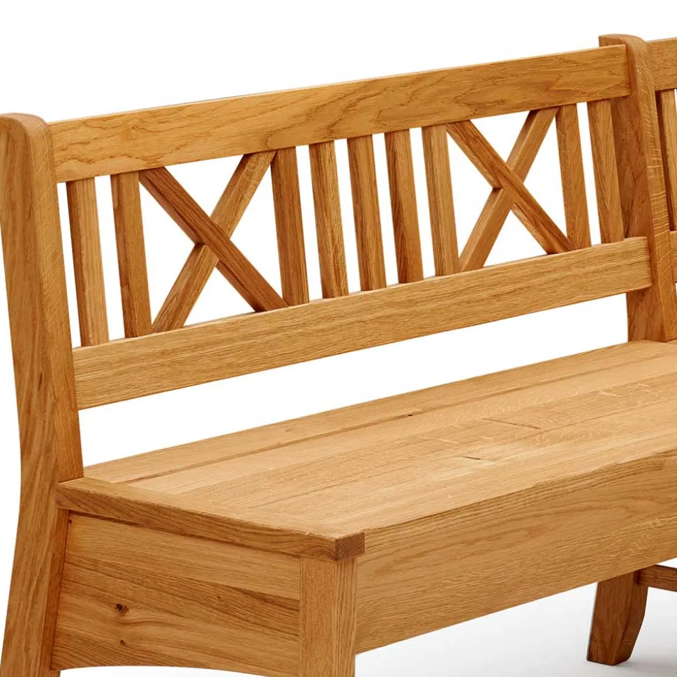 Massive Wildeiche Eckbank Gruppe - Jodrav (vierteilig)