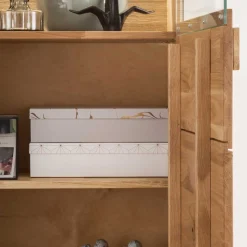 Massive Wohnzimmereinrichtung mit LED - Xeddos (dreiteilig)