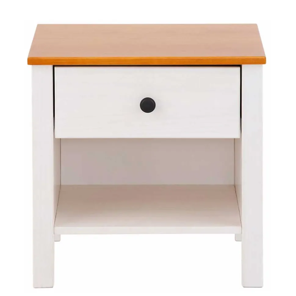 Massiver Nachttisch mit Fach & Schublade - Ucledia