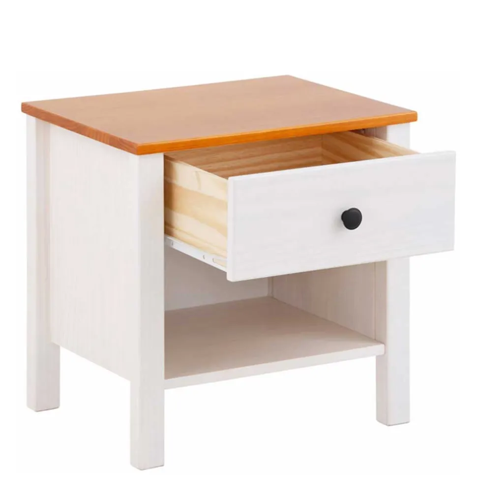 Massiver Nachttisch mit Fach & Schublade - Ucledia