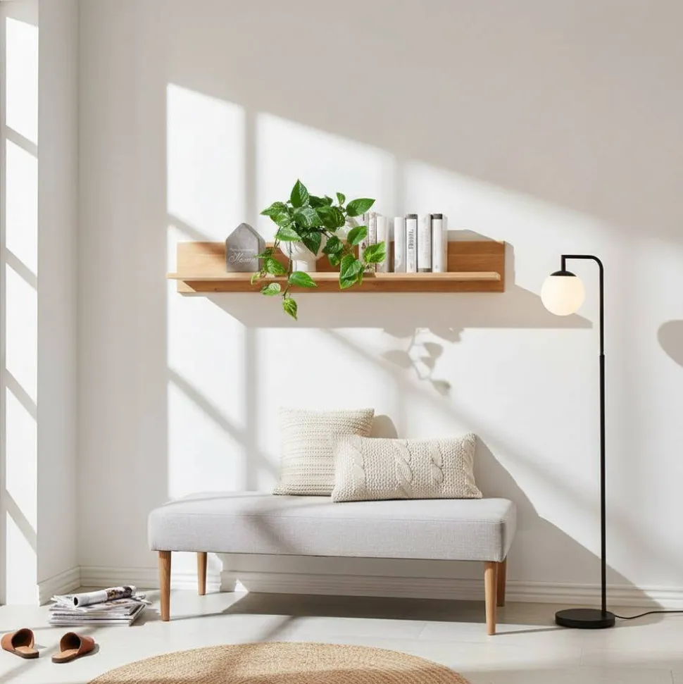 Massives Eiche Wandboard in drei Breiten - Teano