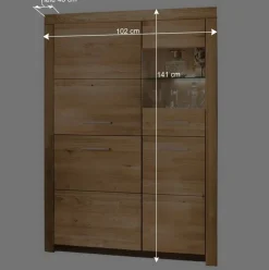 Massives Highboard mit vier Türen - Loitons