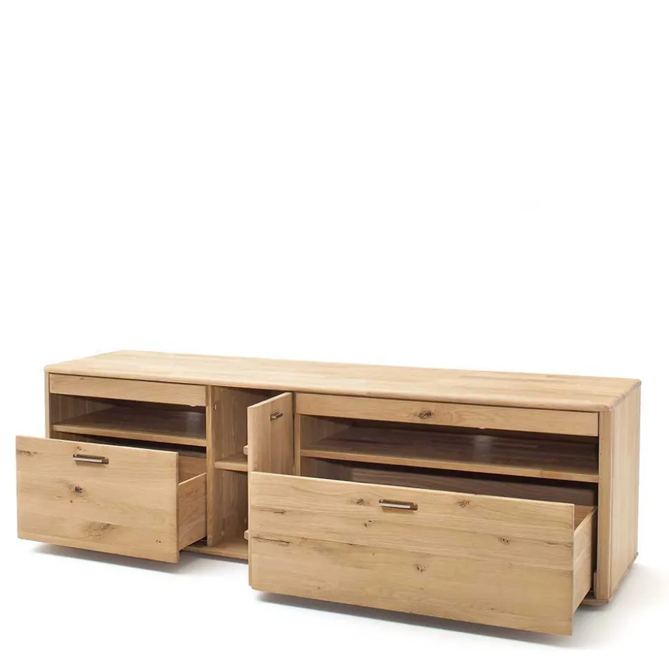 Massivholz Anbauwand in Eiche - Destal (vierteilig)